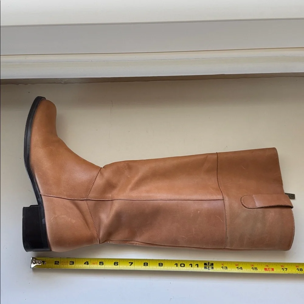 Duo Tan Leather Knee-High Boots